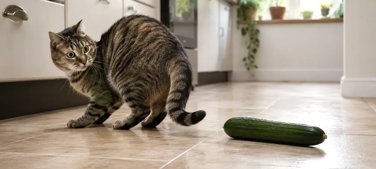 why are cats scared of cucumbers