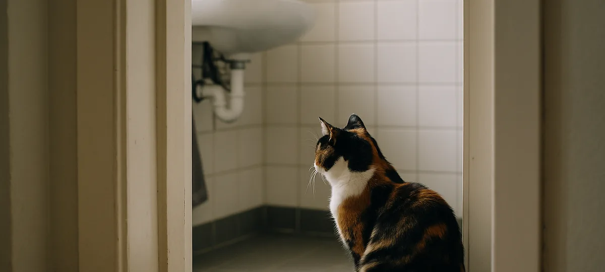 why does my cat follow me to the bathroom