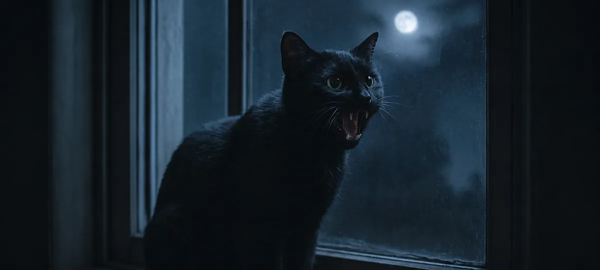 why does my cat meow at night