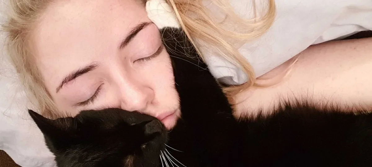 why does my cat sleep on me